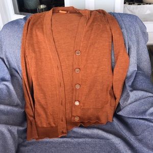 Size S Tory Burch Cardigan with Gold Buttons